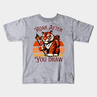 Bengal tiger artist Kids T-Shirt